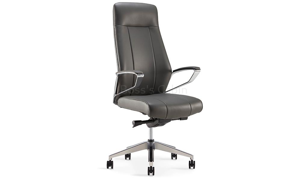 ‘Calm’ High Back Office Chair In Premium Nappa Leather Finish