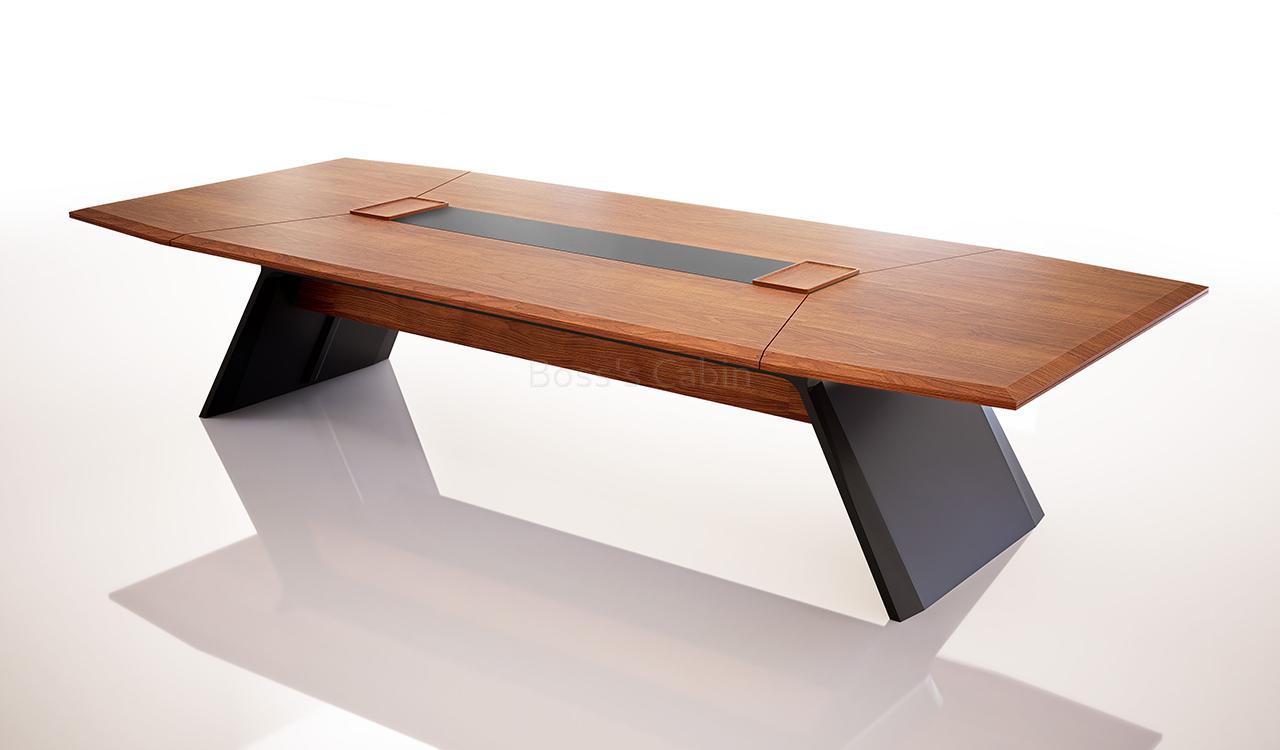 ‘Aulenti’ 12 Feet Meeting Table In Open Pore Walnut Veneer