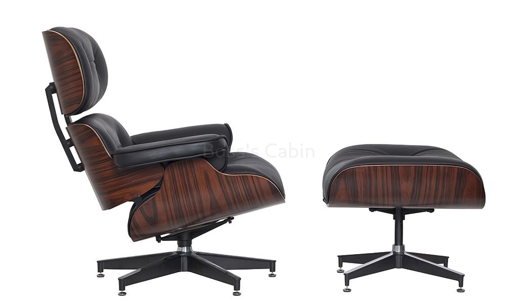 Eams Inspired Lounge Chair With Ottoman