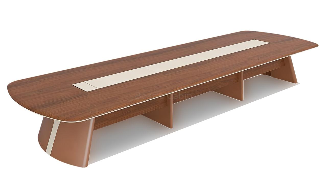 ‘Rodolfo’ 16 Feet Boardroom Table in Open Pore Walnut Veneer