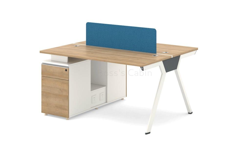 ‘Kano’ 2 Seater Modular Workstation System With Storage