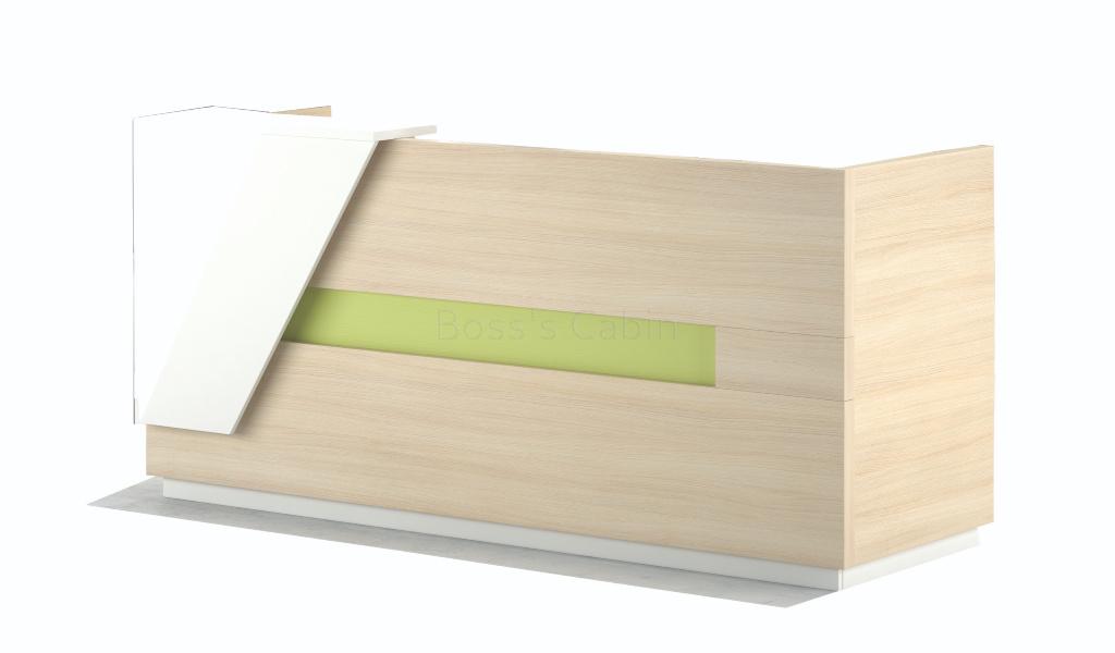 ‘Leo’ 8 Feet Reception Desk In Euro Oak