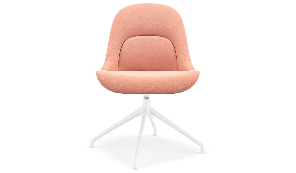 ‘Tulip’ Fixed Base Revolving Chair In Fabric