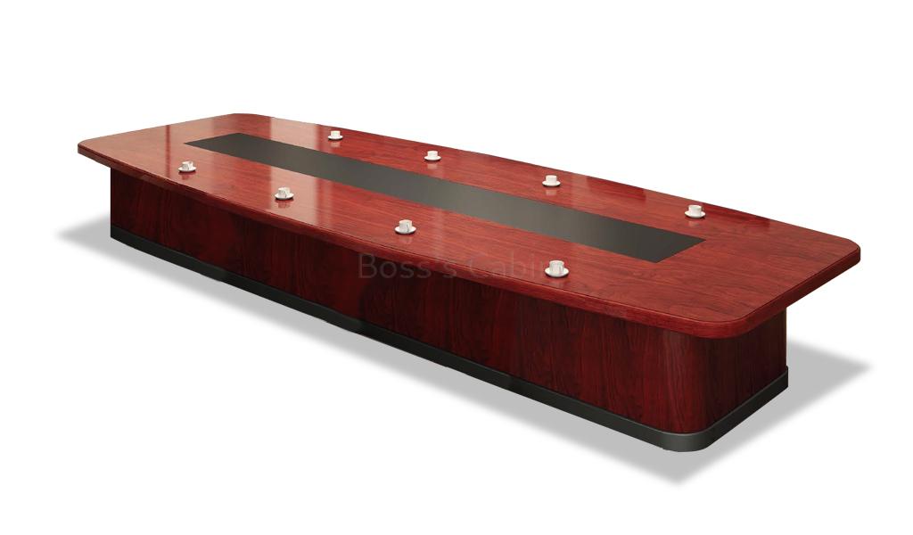 ‘Metro’ 21 Feet Conference Table In Sapele Veneer Finish