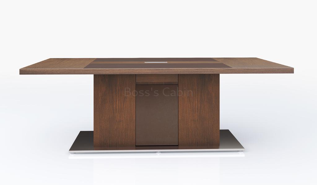 ‘Miro’ 8 Feet Meeting Table In King Walnut Laminate Finish