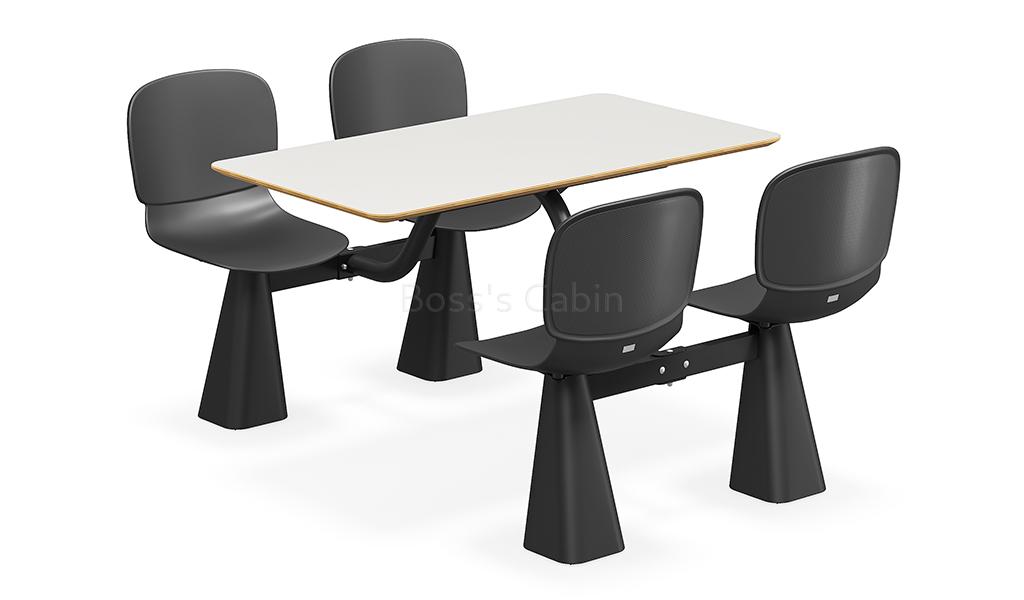 ‘Balence’ Black Cafeteria Chair & Table Set
