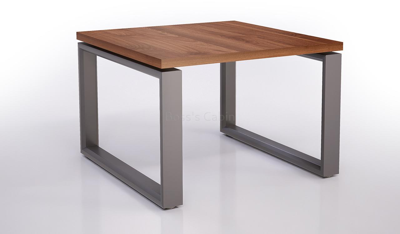‘Maxima’ Corner Table In Felix Walnut Laminate Finish