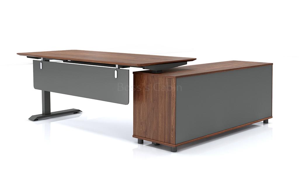 ‘Up-One’ 6.5 Feet Height Adjustable Desk With Side Cabinet