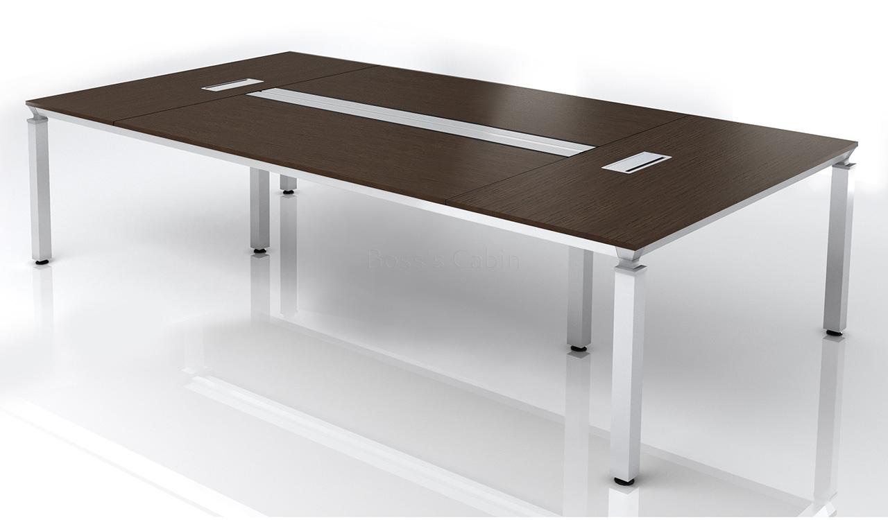 ‘Eazy’ 10 Feet Conference Table In Dark Oak Veneer