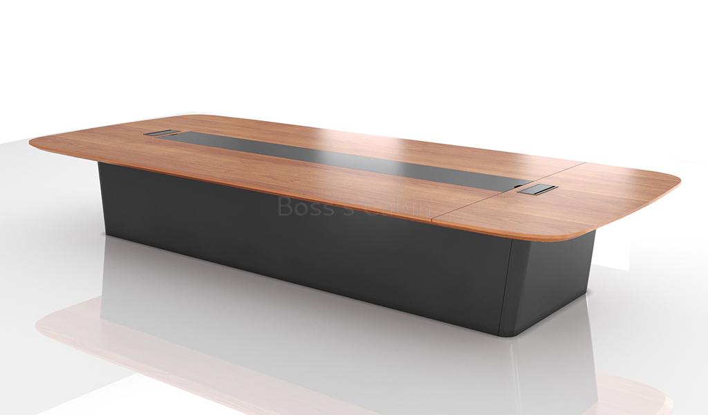 ‘MT Series’ 16 Feet Meeting Table In Walnut Veneer Finish