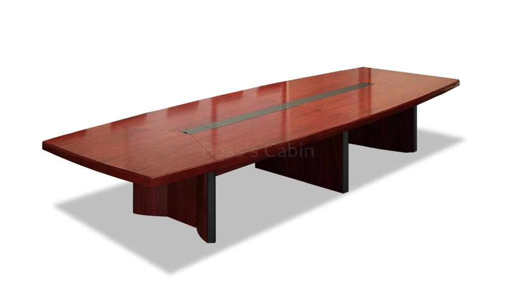 ‘Metro’ 8 Feet Conference Table In Sapele Veneer Finish