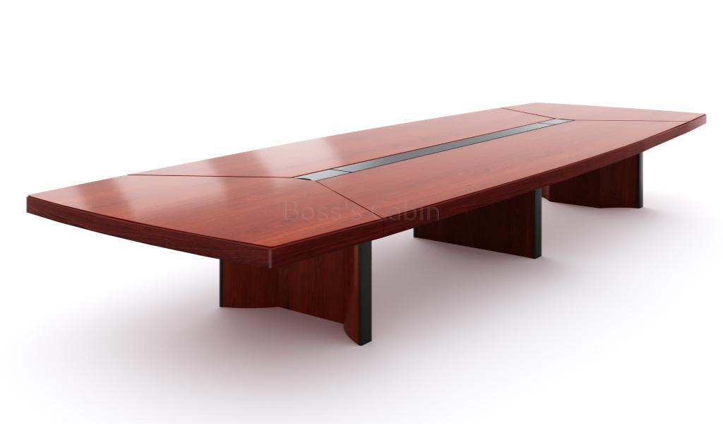 ‘Metro’ 20 Feet Conference Table In Sapele Veneer Finish