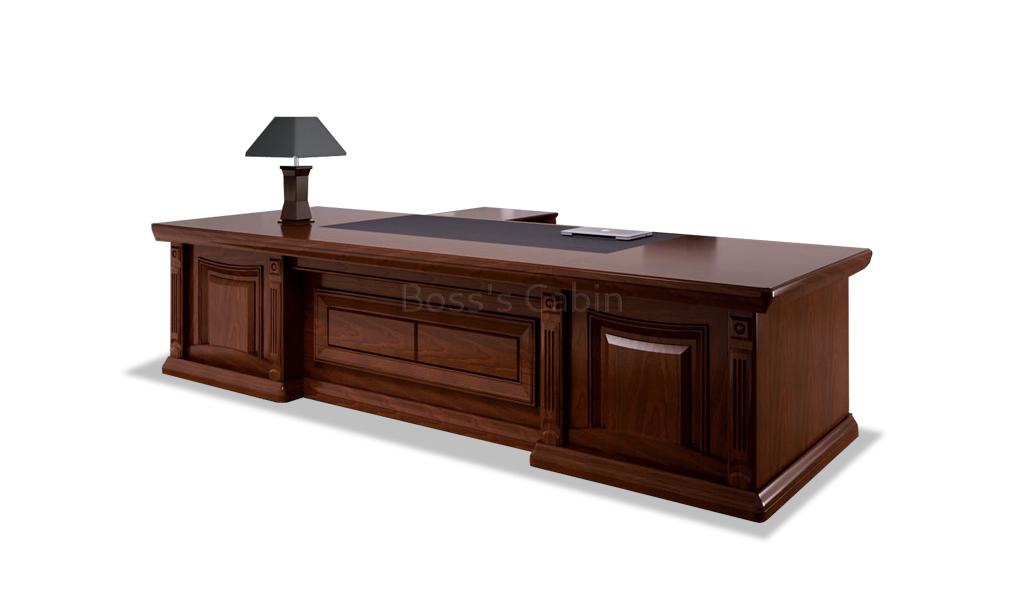‘Caesar’ 9 Feet Classic Office Table In Veneer