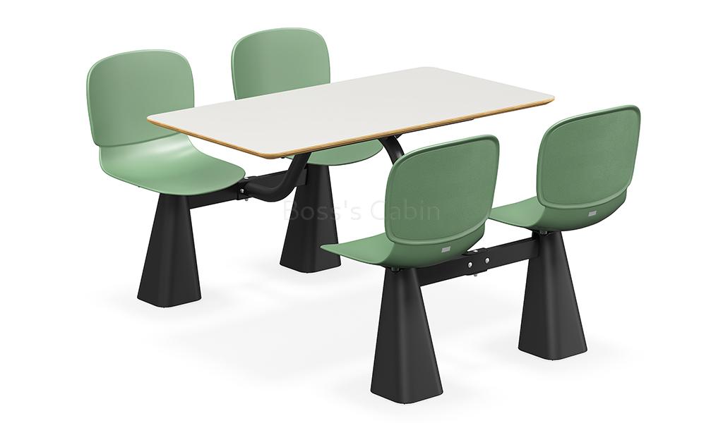 ‘Balence’ Green Cafeteria Chair & Table Set