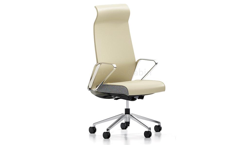 ‘Hero’ Executive Office Chair In Beige Leather