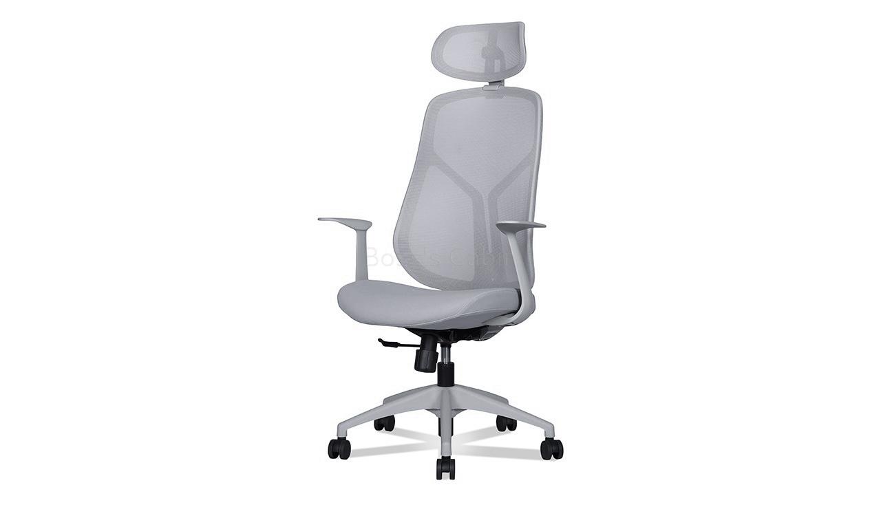 ‘Mist’ Office Chair With Adjustable Headrest In Glacier Gray