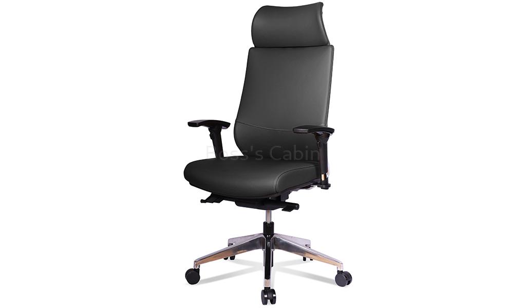 ‘Vertu’ Executive Chair In Black Leather