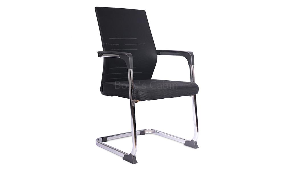 ‘Spirit’ Mesh Back Visitor Chair In Chrome Frame