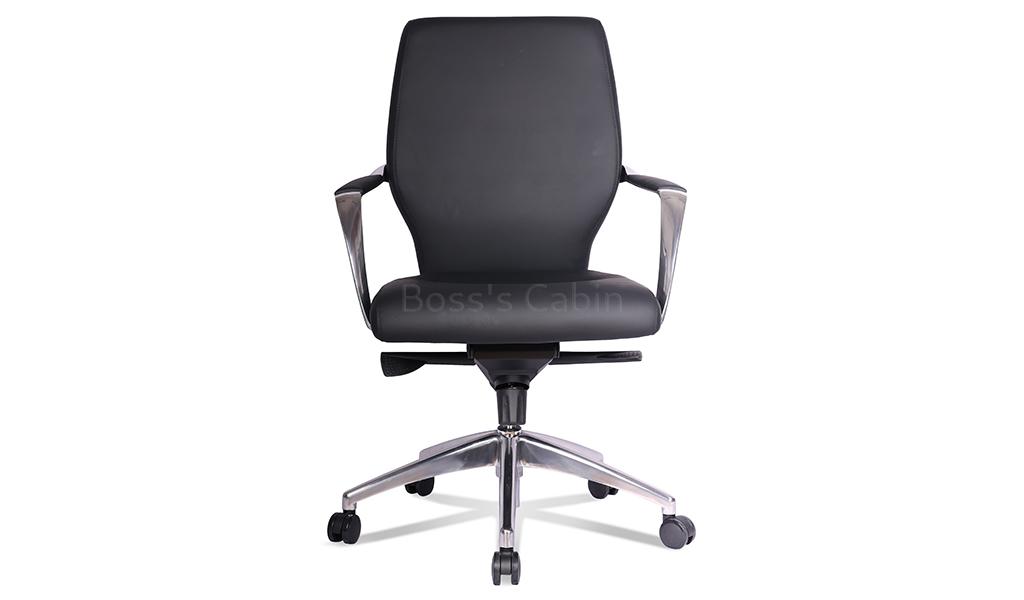 ‘Duke’ Medium Back Office Chair In PU Leather