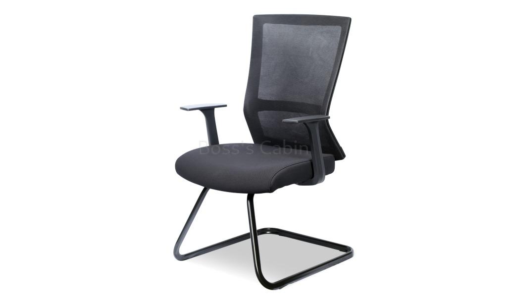 ‘Circa’ Visitor Chair In Mesh With Sled Base