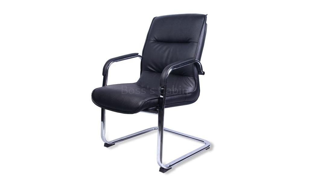 ‘Victor’ Fixed Base Visitor Chair In PU Leather