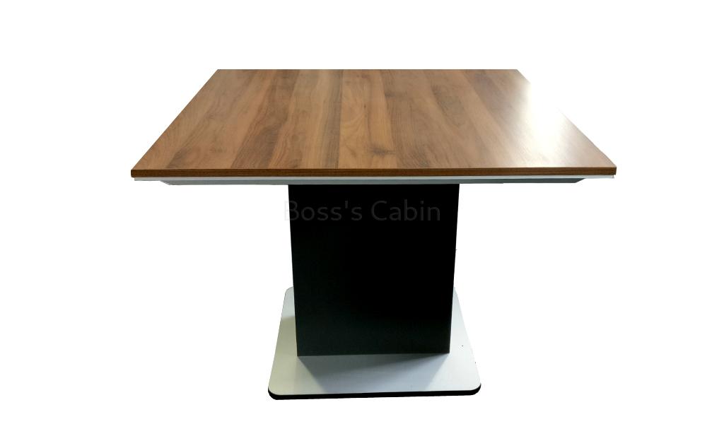 ‘Mary’ Square Meeting Table in Walnut Finish