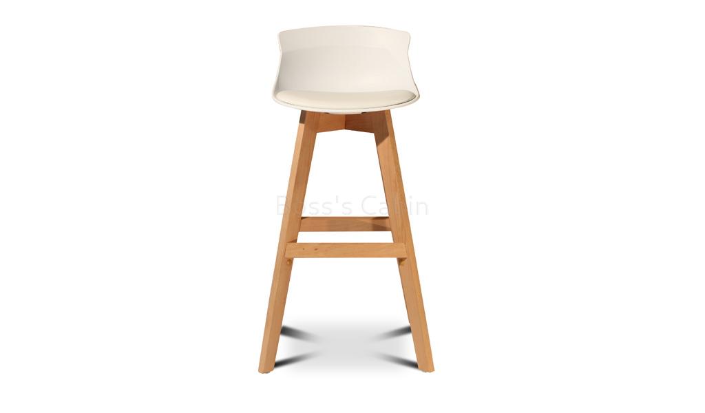 ‘Ace’ Bar Stool With Wooden Legs