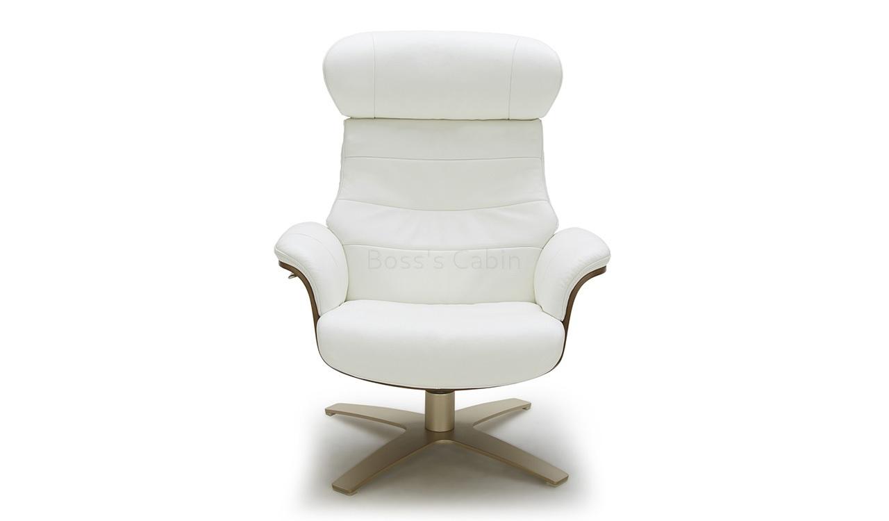 ‘Karma’ Reclining Chair & Ottoman In Leather
