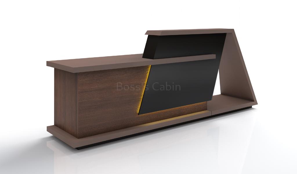 ‘Zefir’ 9 Feet Reception Table In King Walnut