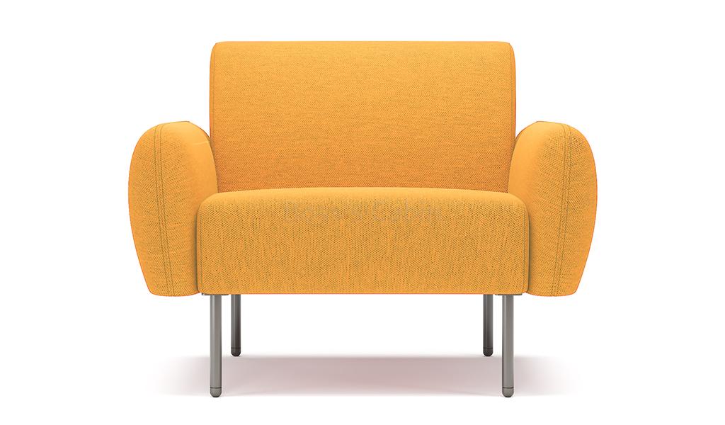 ‘Fleur-Y’ One Seater Sofa With Rounded Armrests