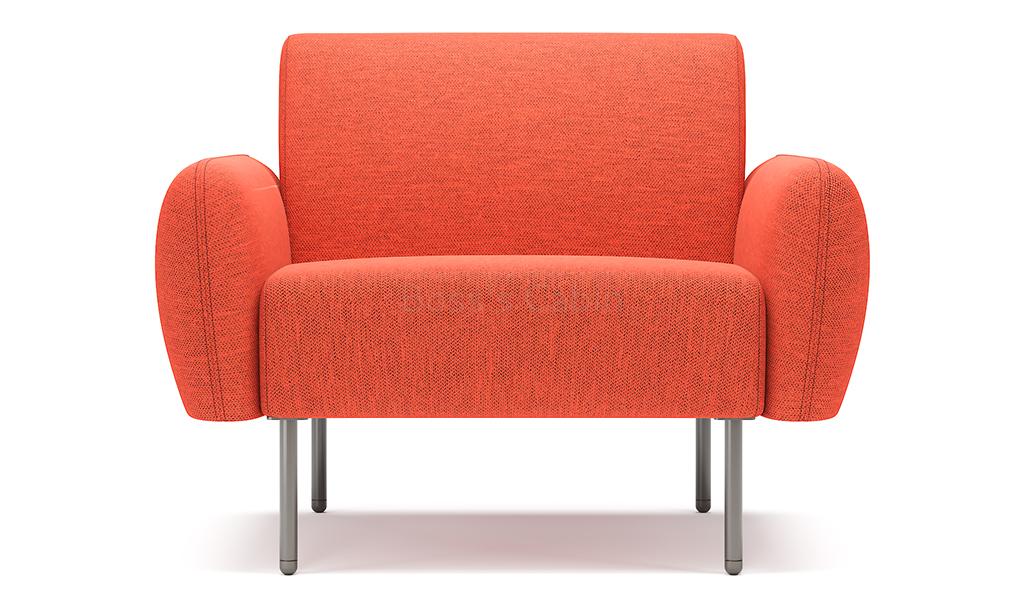 ‘Fleur-R’ Single Seater Sofa With Rounded Armrests