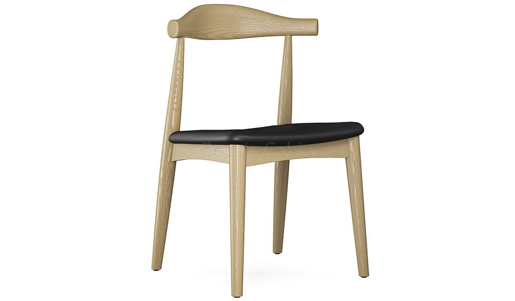 ‘Balence’ Solid Wood Cafeteria Chair In White Ash