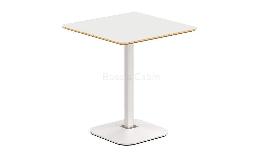‘Balence’ Square Cafeteria Table With White Base