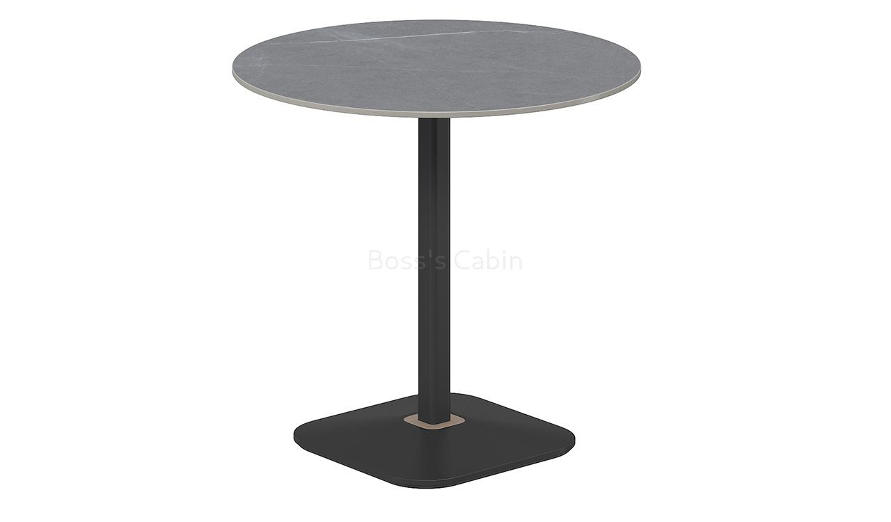 ‘Balence’ Round Cafeteria Table With Gray Ceramic Top