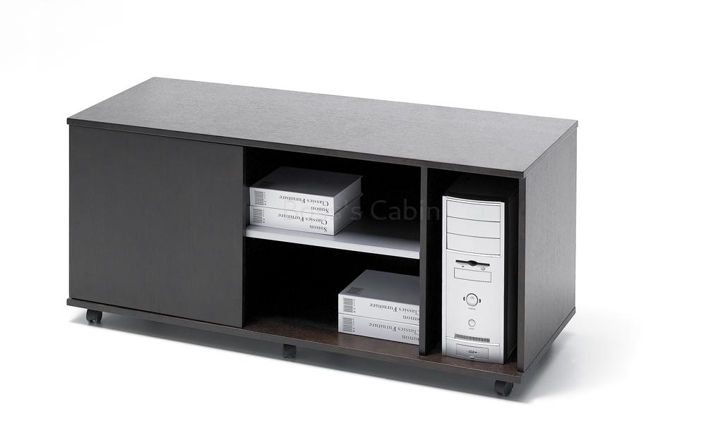 ‘Eazy’ Office Credenza & Side Cabinet In Dark Oak Veneer