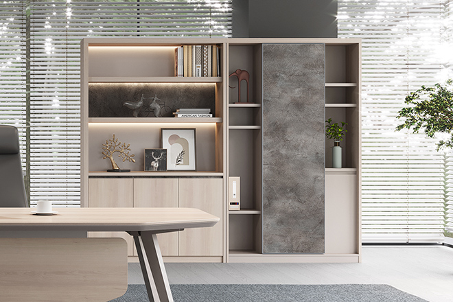 Orion 8 Feet Book Case In Pearwood Laminate